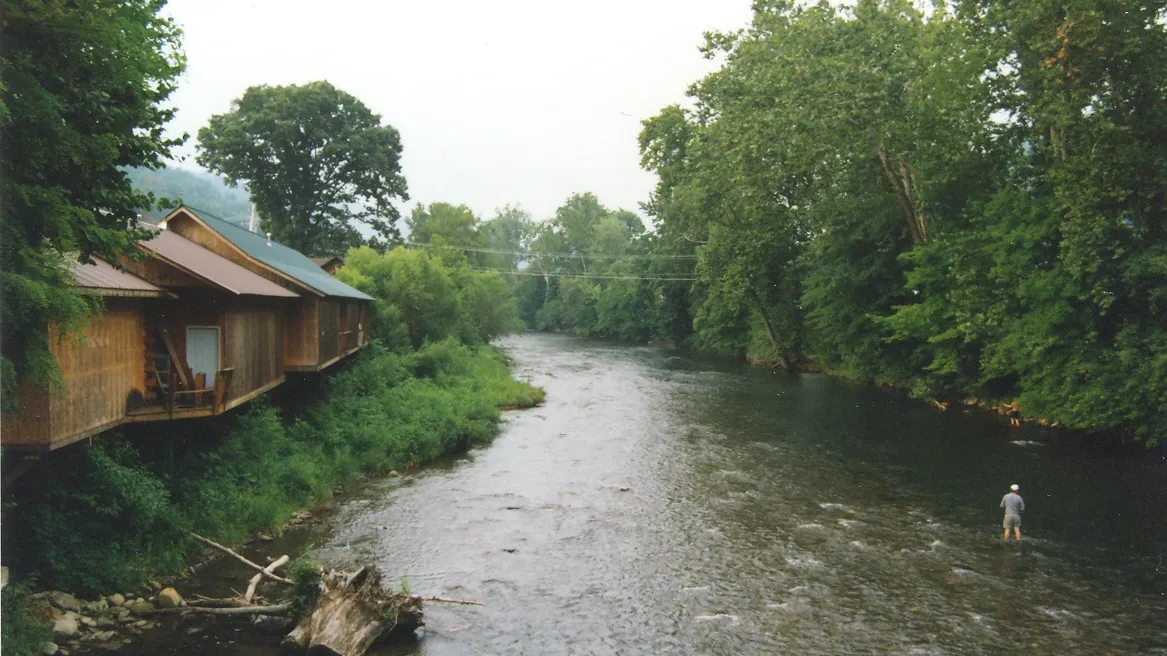 Destination view of the Oconaluftee River in Cherokee